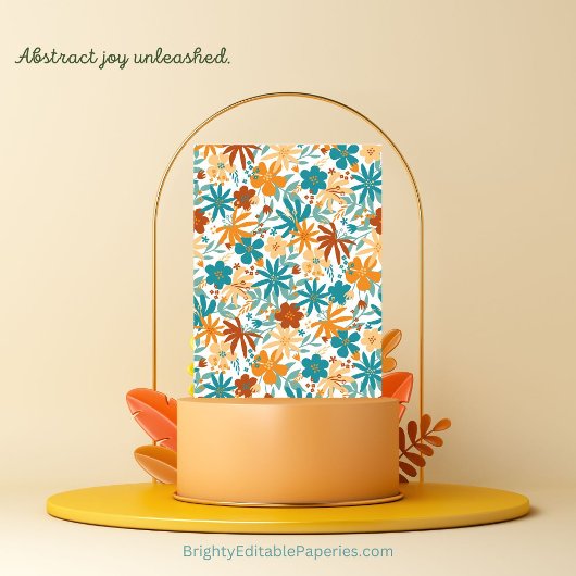 Foto Moderne Abstrakte Wildblume Helle Kunst Save The Date