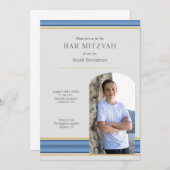 Foto Moderne Bar Mitzvah Einladung (Vorne/Hinten)