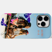 Foto Moderne Besties Glitzer Schmetterling Violet Case-Mate iPhone Hülle (Rückseite (Horizontal))