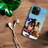 Foto Moderne Besties Glitzer Schmetterling Violet Case-Mate iPhone Hülle