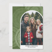 Foto Moderne Bogen Frohe Weihnachten Abstrakte Kre (Vorderseite)