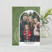 Foto Moderne Bogen Frohe Weihnachten Abstrakte Kre (Stehend Vorderseite)