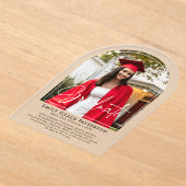 Foto Moderne Bogenschrift Abschluss Ankündigung (Ablage )