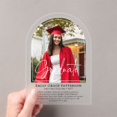 Foto Moderne Bogenschrift Abschluss Ankündigung (Insitu (Handheld))