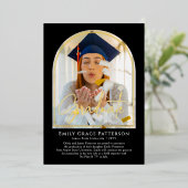 Foto Moderne Bogenschrift Abschluss Ankündigung (Stehend vorne)