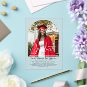 Foto Moderne Bogenschrift Abschluss Ankündigung (In Situ (Hochzeit))