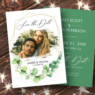 Foto Moderne, elegante Save the Date rustikale Hoc