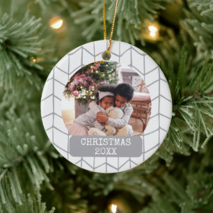 Foto Moderne Feiertage Weihnachten Keramik Ornament