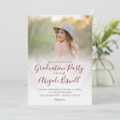 Foto-moderne geometrische einladung (Stehend Vorderseite)