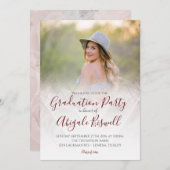 Foto-moderne geometrische einladung (Vorne/Hinten)