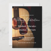 Foto Moderne Gitarre Musiker Hochzeit Einladung (Vorderseite)