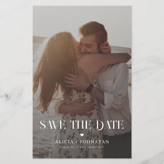 Foto Moderne Hochzeit in Urlaubsort rett Flyer (Vorne)