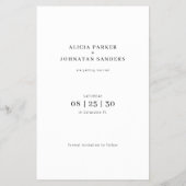 Foto Moderne Hochzeit in Urlaubsort rett Flyer (Hinten)