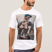 Foto Moderne Liebe Handgeschriebene Kalligrafie T-Shirt (Vorderseite)