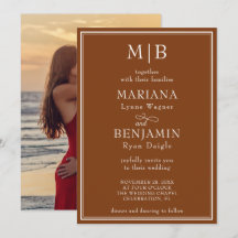 Foto Moderne Minimalistisch-Braun-Hochzeit