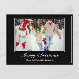 Foto Moderne Minimalistisch frohe Weihnachtsgrüße Ankündigungspostkarte