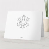 Foto Moderne Minimalistisch frohe Weihnachtsgrüße Karte (Rückseite)