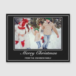 Foto Moderne Minimalistisch frohe Weihnachtsgrüße Magnetkarte