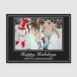 Foto Moderne Minimalistische Feiertage Gruß Magnetkarte