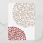 Foto Moderne Rose Gold Foil Save the Date Folieneinladung (Rückseite)