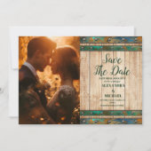 Foto Moderne schicke Weinroute Hochzeit Save The Date (Vorderseite)