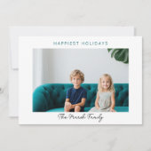 Foto Moderne Weihnachten Punkte Weiße Grenze glück (Vorderseite)