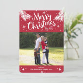 Foto moderner Branchen Feiertagskarte (Stehend Vorderseite)