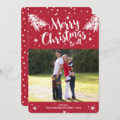 Foto moderner Branchen Feiertagskarte (Vorne/Hinten)