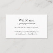 Foto moderner Deckenleuchten - Visitenkarte (Rückseite)