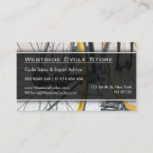 Foto moderner Fahrräder - Geschäftswagen Visitenkarte (Rückseite)