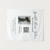 Foto Moderner Friseursalon Kleinunternehmen QR-Cod Wandteppich (Vorderseite (Horizontal))