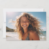 Foto Moderner Graduierender Abschluss Ankündigung (Rückseite)