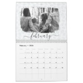 Foto Modernes Abstraktes Schwarz & Weiß  Kalender (Feb 2026)