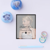 Foto Modernes Budget Brautdusche Einladung Flyer (Einzeln)