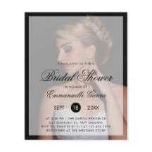 Foto Modernes Budget Brautdusche Einladung