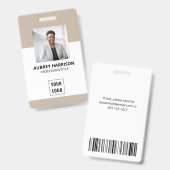 Foto Modernes Corporate Beruflich Ausweis (Vorder- & Rückseite)