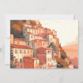 Foto Modernes Elegantes Italien Hochzeit in Urlaub Save The Date (Rückseite)