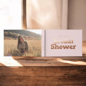 Foto Modernes Herz-Rosa-Brautparty Gästebuch