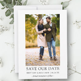Foto Modernes Minimalistisch Einfaches Rett unsere Save The Date