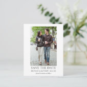 Foto Modernes Minimalistisch Einfaches Save the Da Postkarte (Stehend Vorderseite)