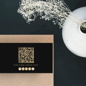 Foto Modernes Professionelles QR-Code Schwarz und  Visitenkarte