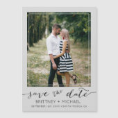 Foto Modernes Save the Date Magnetkarte (Vorderseite)