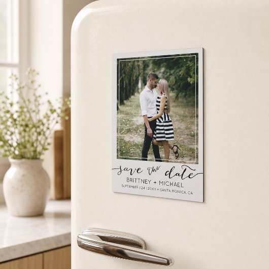 Foto Modernes Save the Date Magnetkarte