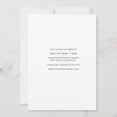 Foto Modernes Skript | Einfache Hochzeit Einladung (Rückseite)