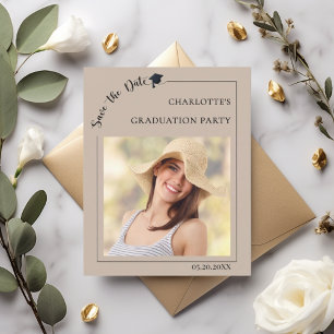 Foto-Mokka-Beige-Abschluss-Save-the-Date-Karte