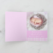 Foto momento card - lillac Karo Karte (Innenseite)