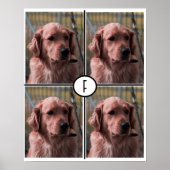 Foto Monogram Add your own Images Poster (Vorne)