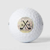 Foto Monogram Golf Club Template Golfball (Vorderseite)