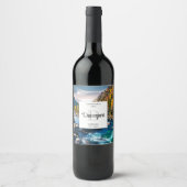 Foto Monogram Wine Making Weinetikett (Vorderseite)