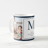 Foto Monogramm Anfangsname Coffee Tasse (Vorderseite Links)